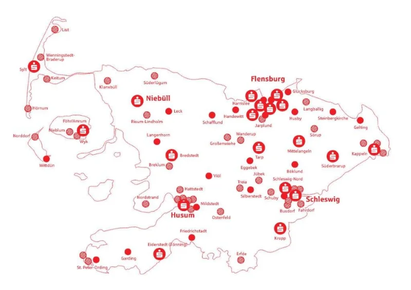 Standortkarte Schleswig-Holstein der Nospa